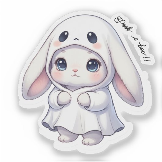 Halloween Bunny Sticker (Voorkant)