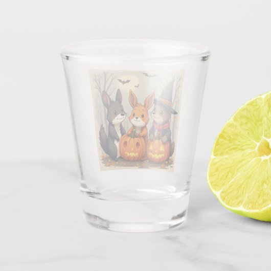 Halloween Bunny Trio - Halloween Edition Shot Glas (Achterkant)