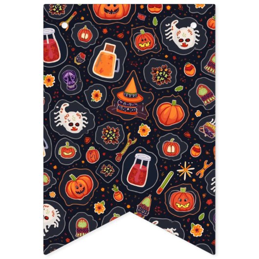 Halloween bunting banner (Tweede vlag)