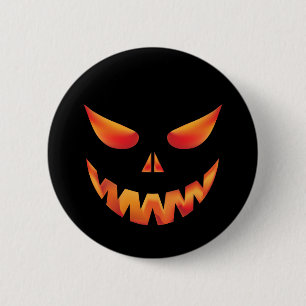 Halloween Burning Monster Face Ronde Button 5,7 Cm