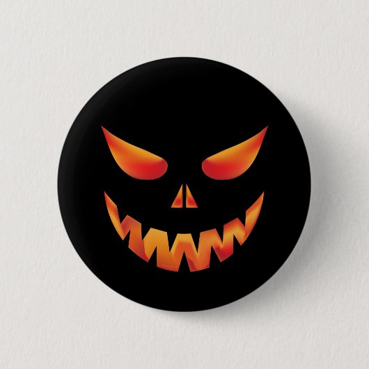 Halloween Burning Monster Face Ronde Button 5,7 Cm (Voorkant)