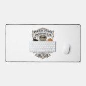 Halloween Buschauffeur Spooky Vintage Gravure Shir Bureaumat (Keyboard & Muis)
