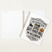 Halloween Buschauffeur Spooky Vintage Gravure Shir Planner (Display)