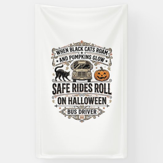 Halloween Buschauffeur Spooky Vintage Gravure Shir Spandoek (Verticaal)