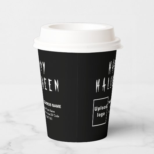 Halloween Business Black Paper Cup Papieren Bekers (Rechts)