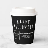 Halloween Business Black Paper Cup Papieren Bekers (Voorkant)