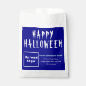 Halloween Business Blue Background-papiertas Bedankzakje (Voorkant)