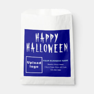 Halloween Business Blue Background-papiertas Bedankzakje
