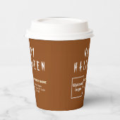 Halloween Business Brown Paper Cup Papieren Bekers (Links)