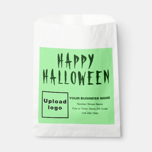 Halloween Business Light Green-achtergrond Bedankzakje (Voorkant)