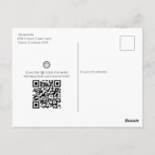 Halloween Business Logo Promotion QR Code Snoep Briefkaart (Achterkant)