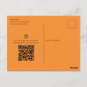 Halloween Business Logo Promotion QR Code Snoep Briefkaart (Achterkant)