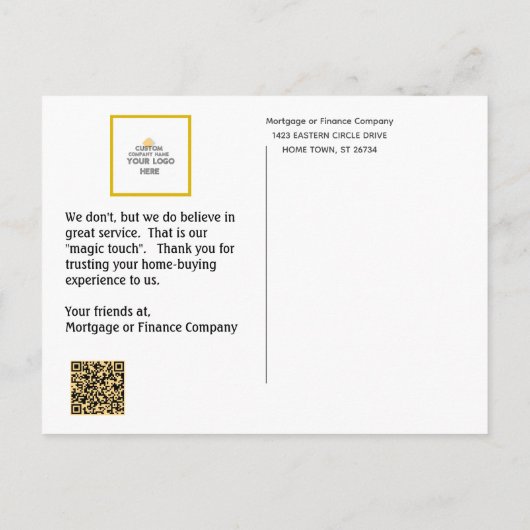 Halloween Business Mortgage Real Estate Hartelijk  Aankondigingskaart (Achterkant)