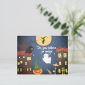 Halloween Business Mortgage Real Estate Hartelijk Aankondigingskaart (Staand voorkant)