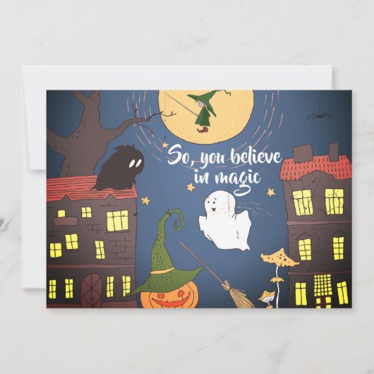 Halloween Business Mortgage Real Estate Hartelijk  Kaart (Voorkant)