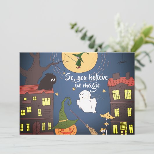 Halloween Business Mortgage Real Estate Hartelijk Kaart (Staand voorkant)