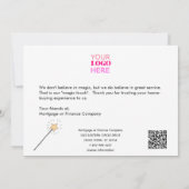 Halloween Business Mortgage Real Estate Hartelijk  Kaart (Achterkant)