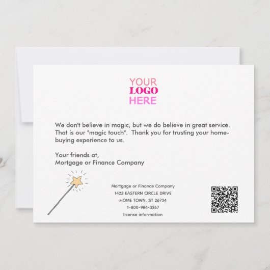 Halloween Business Mortgage Real Estate Hartelijk  Kaart (Achterkant)