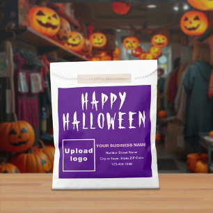 Halloween Business Paars Background Paper Bag Bedankzakje