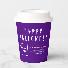 Halloween Business Paars Paper Cup Papieren Bekers