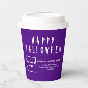 Halloween Business Paars Paper Cup Papieren Bekers