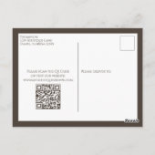 Halloween Business Promotion Pumpkins QR Code Briefkaart (Achterkant)