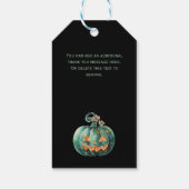Halloween Business Pumpkin Cadeaulabel (Achterkant)