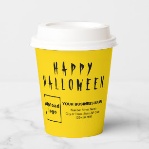 Halloween Business Yellow Paper Cup Papieren Bekers
