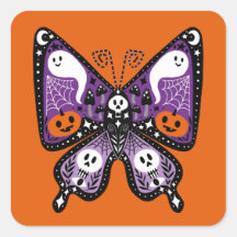 Halloween Butterfly Square