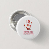 Halloween-Button met gebluste handdruk Ronde Button 3,2 Cm (Voorkant /achterkant)