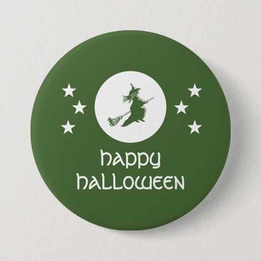 Halloween Button slaan, groen (Voorkant)