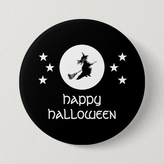Halloween Button slaan, zwart (Voorkant)