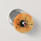 Halloween Button! Spin, een spin. Ronde Button 3,2 Cm (Voorkant /achterkant)