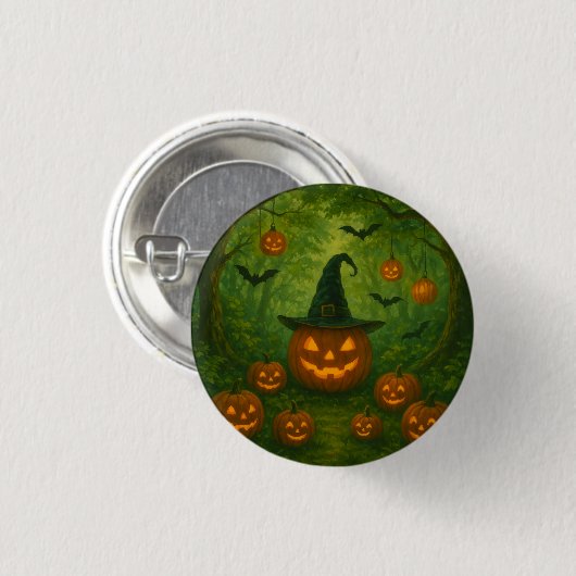Halloween button that matches nature (Voorkant /achterkant)