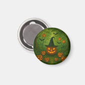 Halloween button that matches nature magneet (Voorkant / Achterkant)