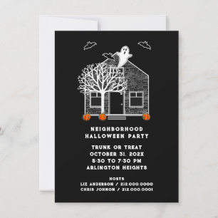 Halloween Buurtfeest Kaart
