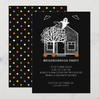 Halloween Buurtfeest Kaart