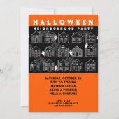 Halloween Buurtfeest Kaart (Voorkant)
