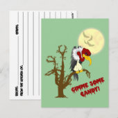 Halloween Buzzard Recipcard Briefkaart (Voorkant / Achterkant)