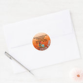 HALLOWEEN Cacaometiketten, SKULL Classic Round Ronde Sticker (Envelop)