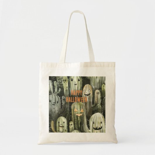 Halloween Cactus Tote Bag (Voorkant)