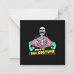 Halloween Cadeau   80s Halloween Kostuum Retro Notitiekaartje