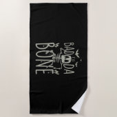 Halloween Cadeau | Bad To Da Bone Strandlaken (Voorkant)