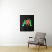Halloween Cadeau | Basketbal Halloween Wandkleed (In situ)