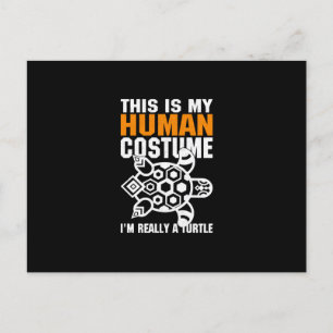 Halloween Cadeau Dit Is Mijn Menselijke Kostuum Uitnodiging Briefkaart