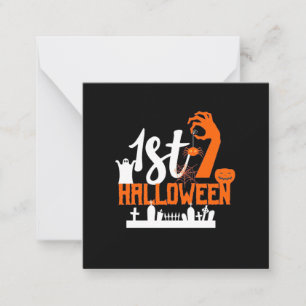 Halloween Cadeau Eerste Halloween Notitiekaartje