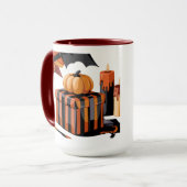 Halloween cadeau en pompoen Mok (Voorkant links)