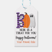 Halloween Cadeau Favor Tag Cadeaulabel (Voorkant)