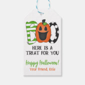 Halloween Cadeau Favor Tag Cadeaulabel (Voorkant)