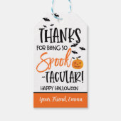 Halloween Cadeau Favor Tag Cadeaulabel (Voorkant)
